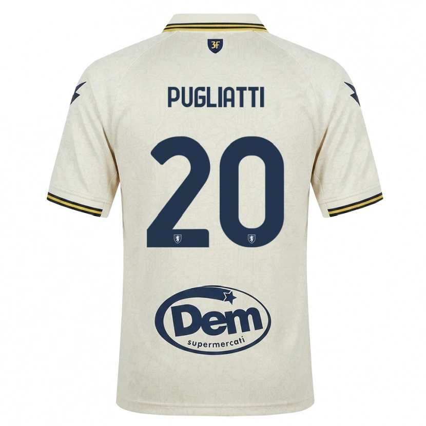 Danxen Mujer Camiseta Davide Pugliatti #20 Oldlace Amarillo Negro 2ª Equipación 2026/27 La Camisa México