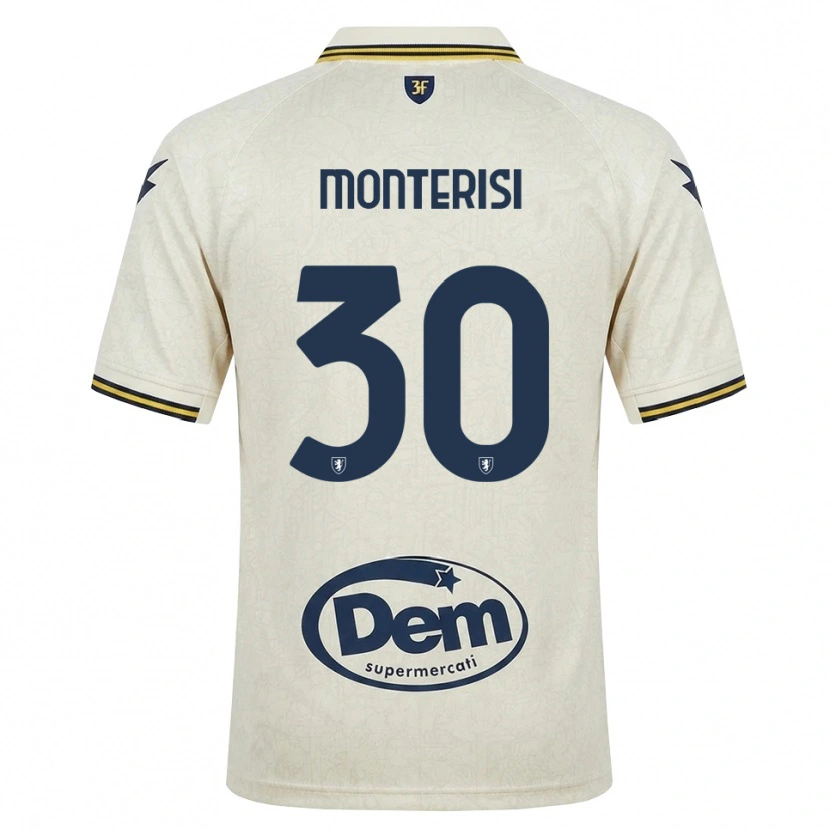 Danxen Mujer Camiseta Ilario Monterisi #30 Oldlace Amarillo Negro 2ª Equipación 2026/27 La Camisa México