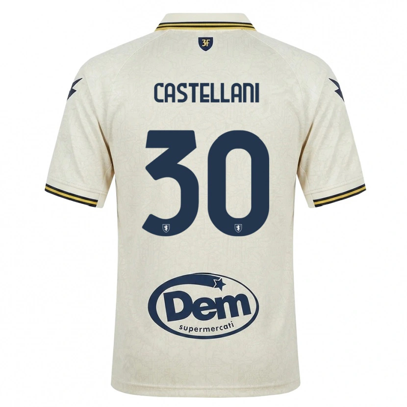 Danxen Mujer Camiseta Andrea Castellani #30 Oldlace Amarillo Negro 2ª Equipación 2026/27 La Camisa México