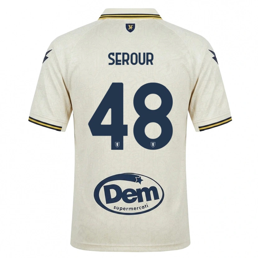 Danxen Mujer Camiseta Mohamed Serour #48 Oldlace Amarillo Negro 2ª Equipación 2026/27 La Camisa México