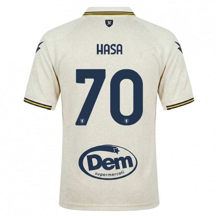 Danxen Mujer Camiseta Luis Hasa #70 Oldlace Amarillo Negro 2ª Equipación 2026/27 La Camisa México