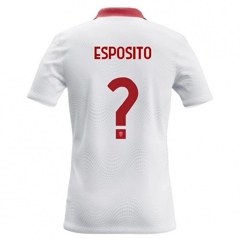 Danxen Mujer Camiseta Marco Esposito #0 Blanco Rojo 2ª Equipación 2026/27 La Camisa México