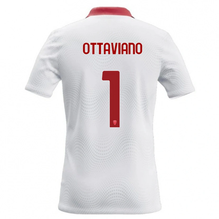 Danxen Mujer Camiseta Alessandro Ottaviano #1 Blanco Rojo 2ª Equipación 2026/27 La Camisa México