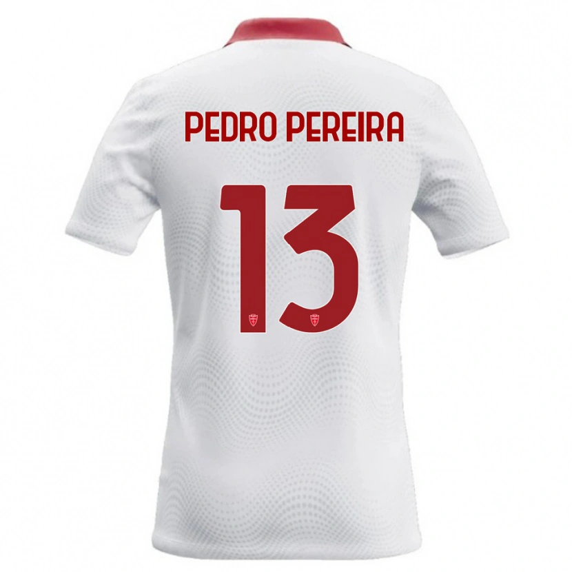 Danxen Mujer Camiseta Pedro Pereira #13 Blanco Rojo 2ª Equipación 2026/27 La Camisa México