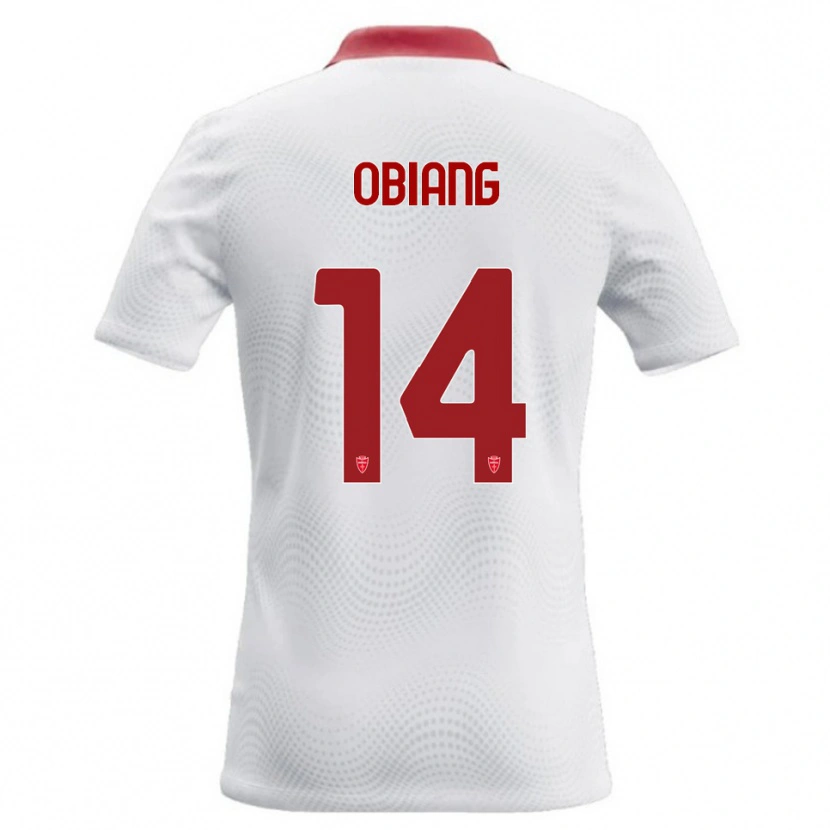 Danxen Mujer Camiseta Pedro Obiang #14 Blanco Rojo 2ª Equipación 2026/27 La Camisa México