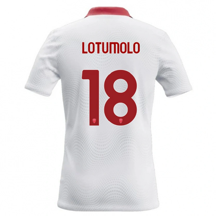 Danxen Mujer Camiseta Matteo Lotumolo #18 Blanco Rojo 2ª Equipación 2026/27 La Camisa México