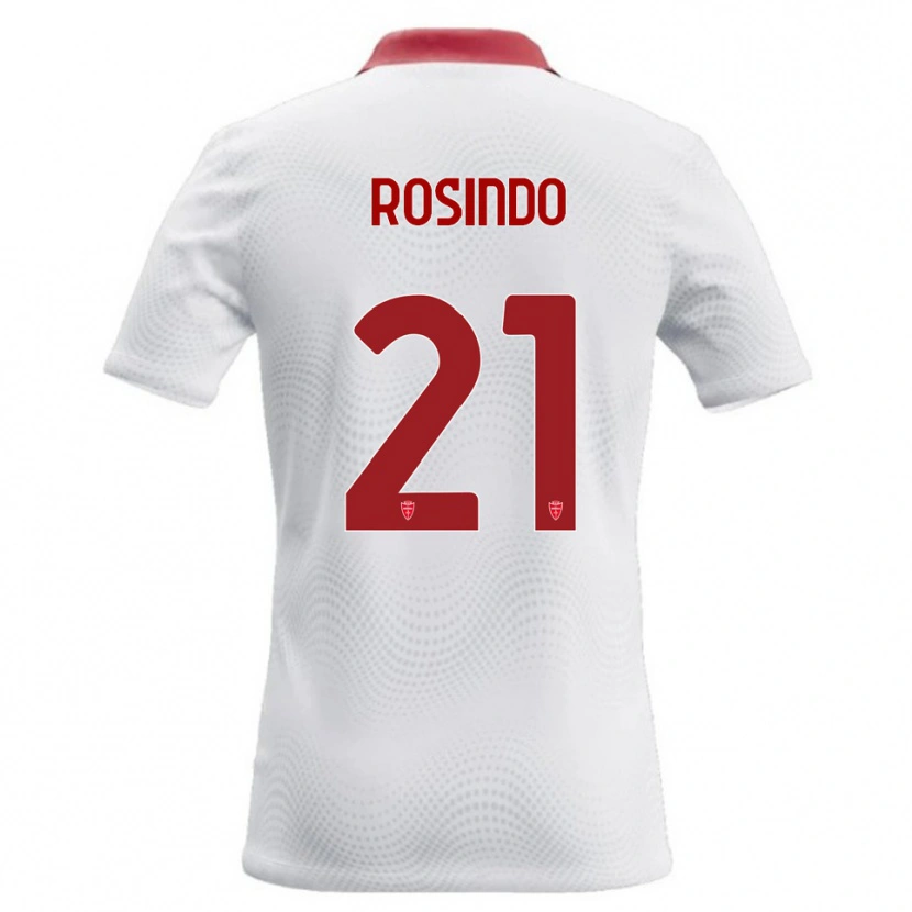 Danxen Mujer Camiseta Rosindo Zanni #21 Blanco Rojo 2ª Equipación 2026/27 La Camisa México