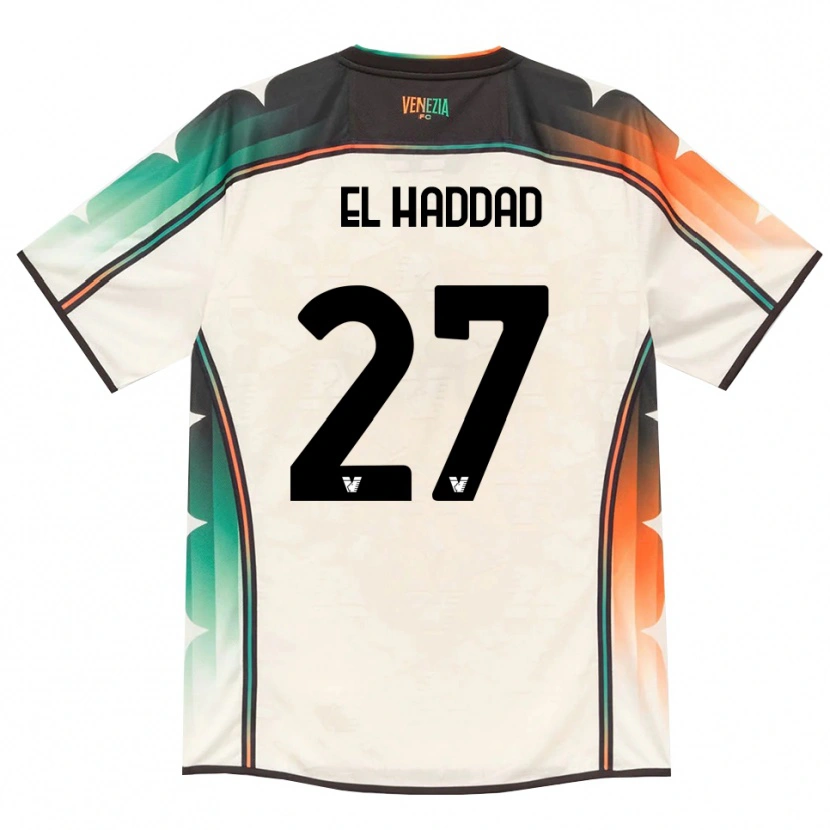 Danxen Mujer Camiseta Saad El Haddad #27 Oldlace Naranja Verde 2ª Equipación 2026/27 La Camisa México