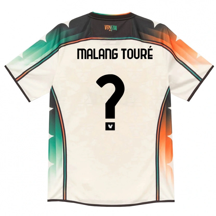 Danxen Mujer Camiseta Mohamed Malang Touré #0 Oldlace Naranja Verde 2ª Equipación 2026/27 La Camisa México