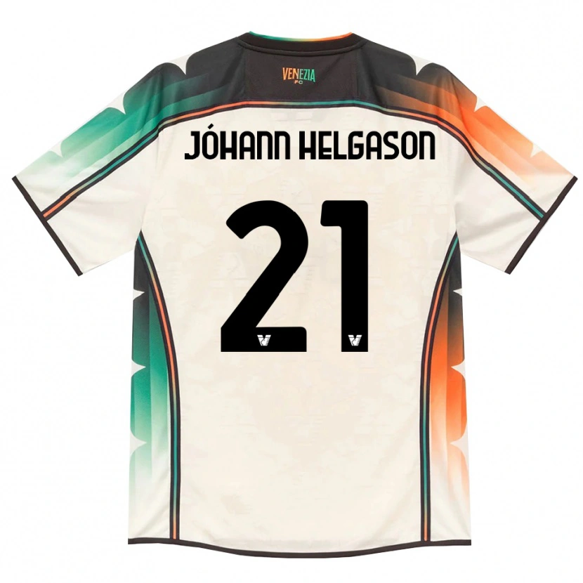 Danxen Mujer Camiseta Thórir Jóhann Helgason #21 Oldlace Naranja Verde 2ª Equipación 2026/27 La Camisa México