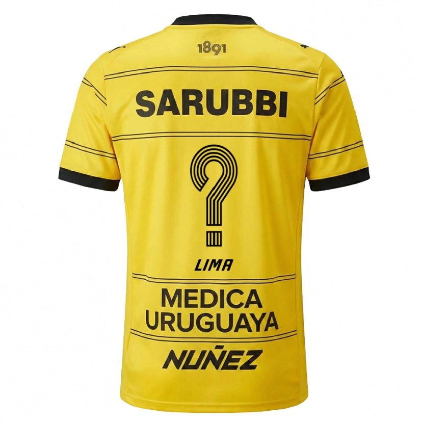 Danxen Mujer Camiseta Jhonatan Lima #0 Amarillo Negro 2ª Equipación 2026/27 La Camisa México
