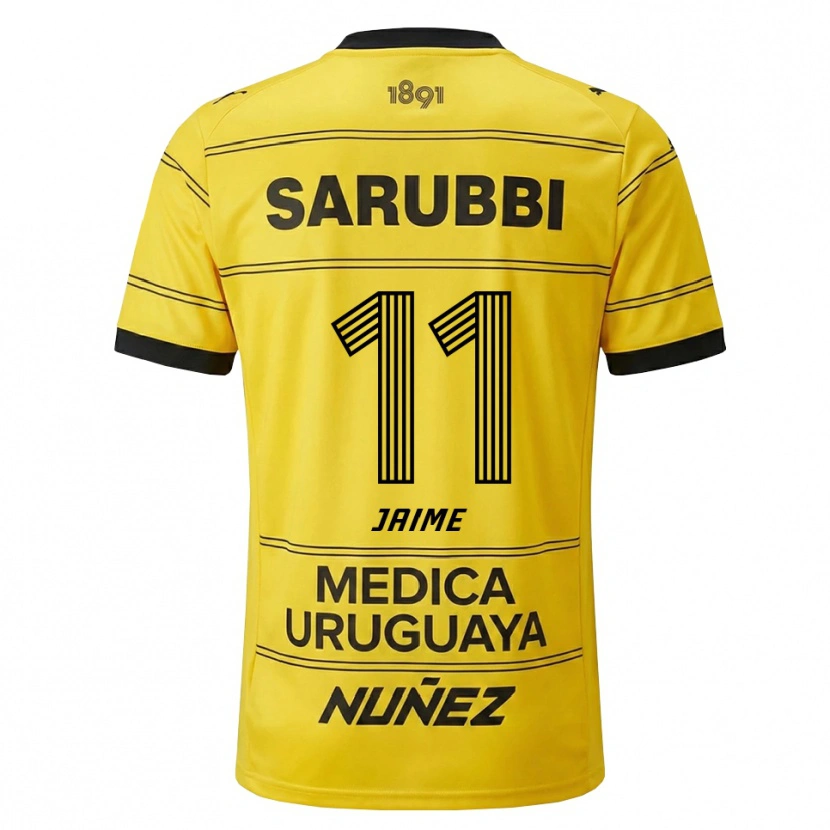 Danxen Mujer Camiseta Leonel Jaime #11 Amarillo Negro 2ª Equipación 2026/27 La Camisa México
