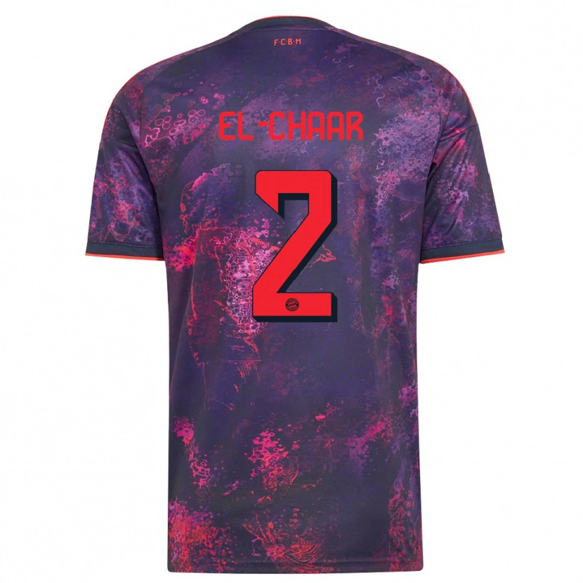 Danxen Mujer Camiseta Adam El-Chaar #2 Rojo Morado Equipación Tercera 2026/27 La Camisa México