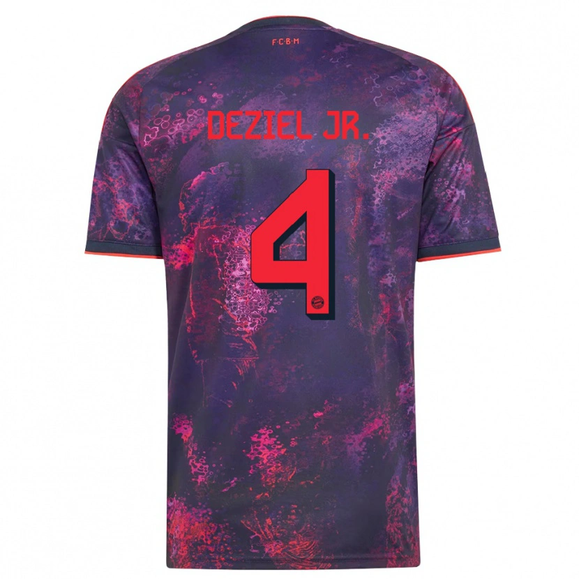 Danxen Mujer Camiseta Robert Deziel Jr. #4 Rojo Morado Equipación Tercera 2026/27 La Camisa México