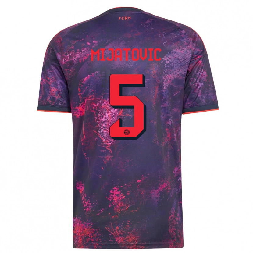 Danxen Mujer Camiseta Roko Mijatovic #5 Rojo Morado Equipación Tercera 2026/27 La Camisa México