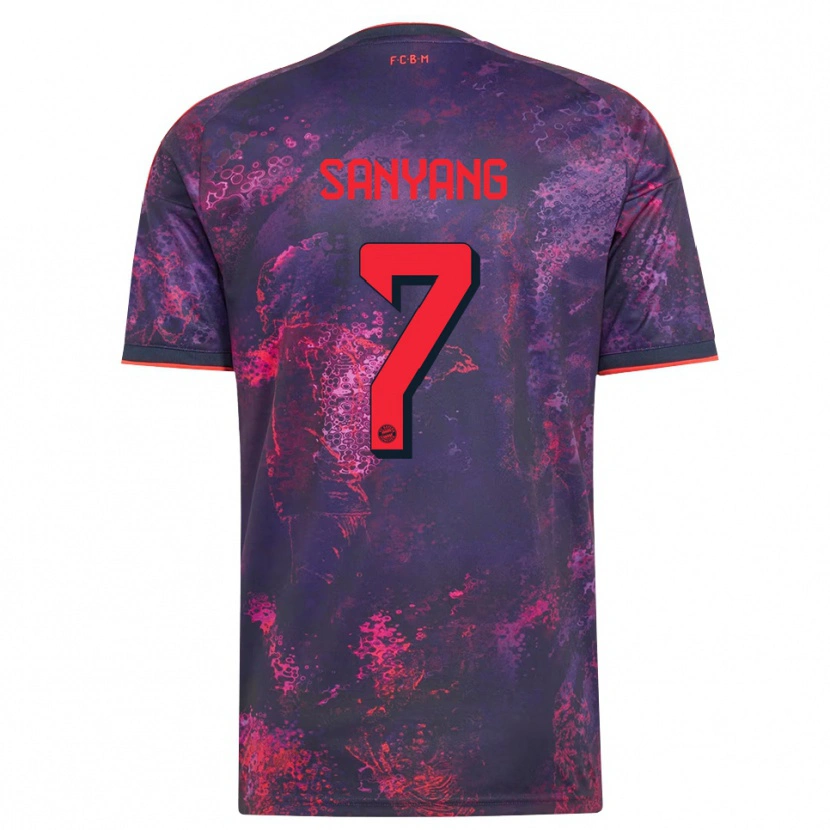 Danxen Mujer Camiseta Mamin Sanyang #7 Rojo Morado Equipación Tercera 2026/27 La Camisa México