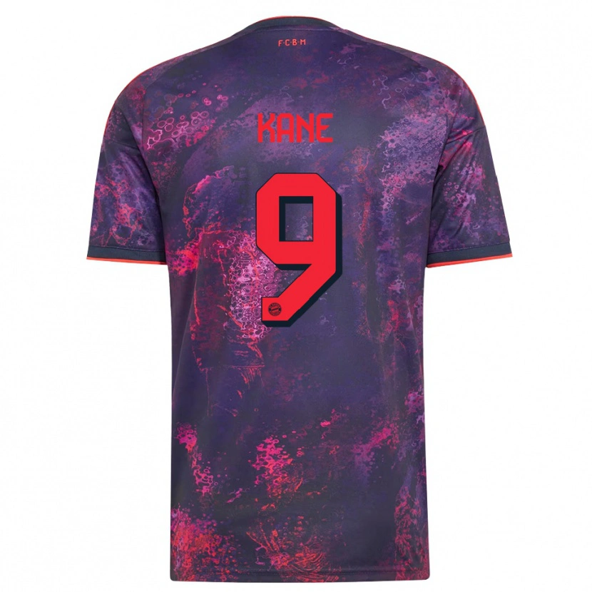 Danxen Mujer Camiseta Harry Kane #9 Rojo Morado Equipación Tercera 2026/27 La Camisa México