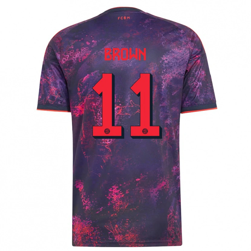 Danxen Mujer Camiseta Nathaniel Brown #11 Rojo Morado Equipación Tercera 2026/27 La Camisa México