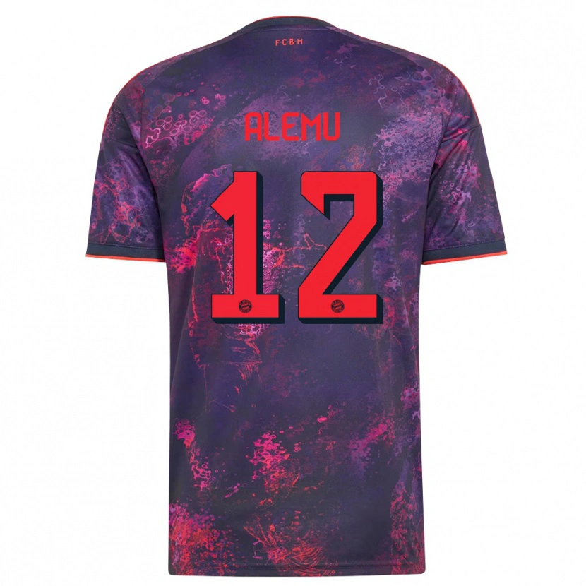 Danxen Mujer Camiseta Liul Alemu #12 Rojo Morado Equipación Tercera 2026/27 La Camisa México