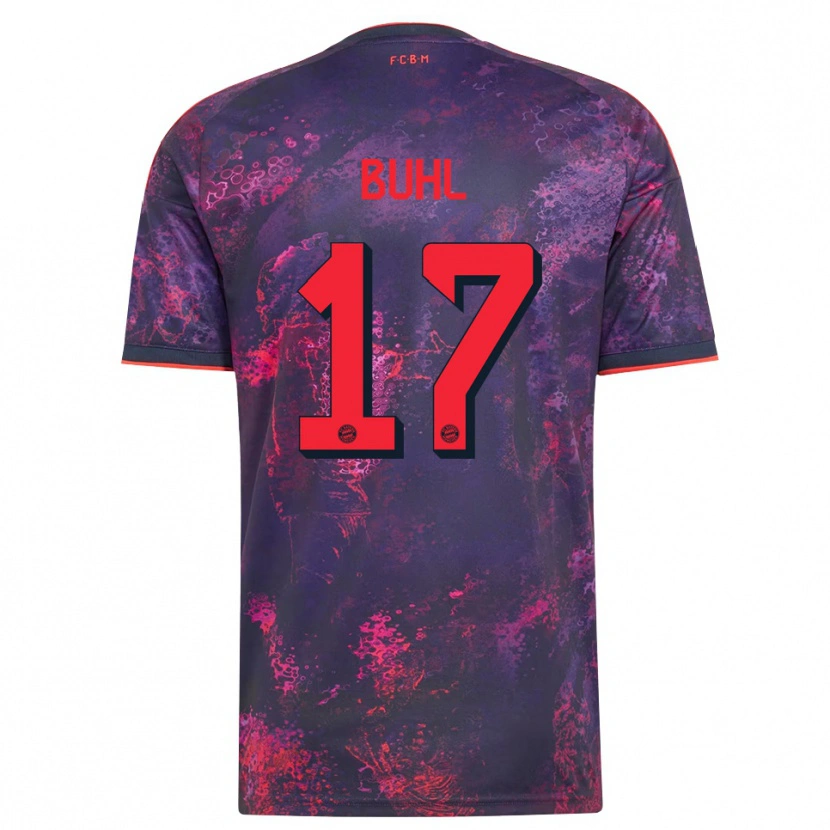 Danxen Mujer Camiseta Klara Buhl #17 Rojo Morado Equipación Tercera 2026/27 La Camisa México