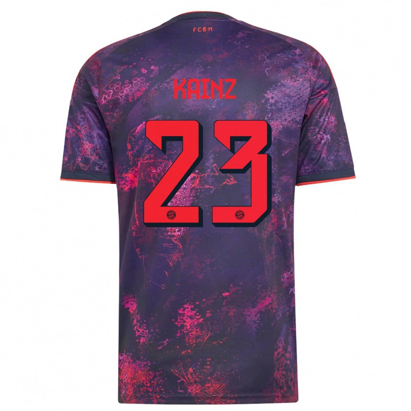 Danxen Mujer Camiseta Manuel Kainz #23 Rojo Morado Equipación Tercera 2026/27 La Camisa México