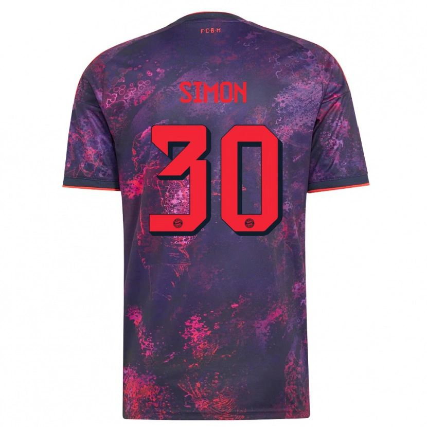 Danxen Mujer Camiseta Carolin Simon #30 Rojo Morado Equipación Tercera 2026/27 La Camisa México
