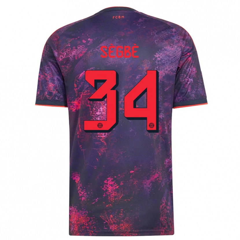 Danxen Mujer Camiseta Désiré Sègbè #34 Rojo Morado Equipación Tercera 2026/27 La Camisa México