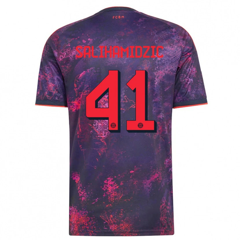 Danxen Mujer Camiseta Nick Salihamidzic #41 Rojo Morado Equipación Tercera 2026/27 La Camisa México