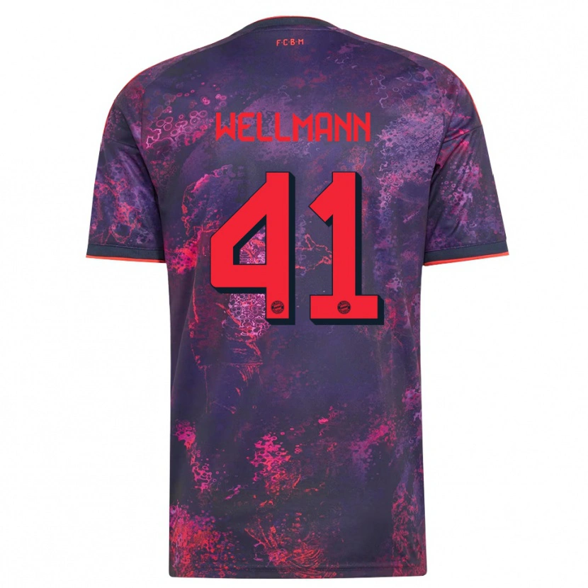 Danxen Mujer Camiseta Anna Wellmann #41 Rojo Morado Equipación Tercera 2026/27 La Camisa México
