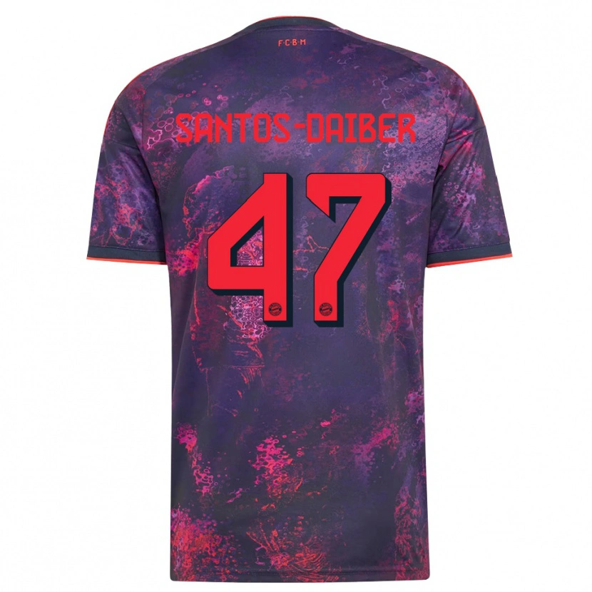 Danxen Mujer Camiseta David Santos Daiber #47 Rojo Morado Equipación Tercera 2026/27 La Camisa México