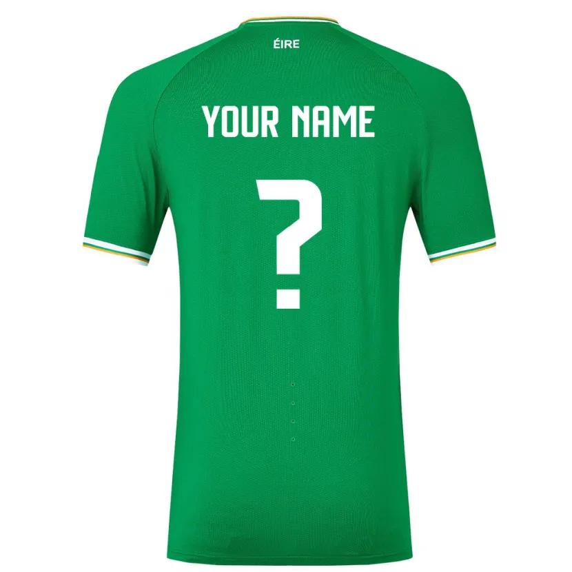 Danxen Niño Camiseta Irlanda Su Nombre #0 Verde 1ª Equipación 24-26 La Camisa México