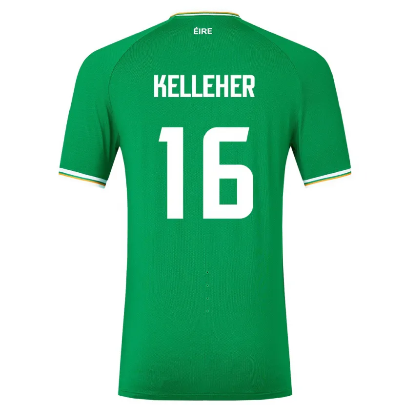 Danxen Niño Camiseta Irlanda Caoimhín Kelleher #16 Verde 1ª Equipación 24-26 La Camisa México