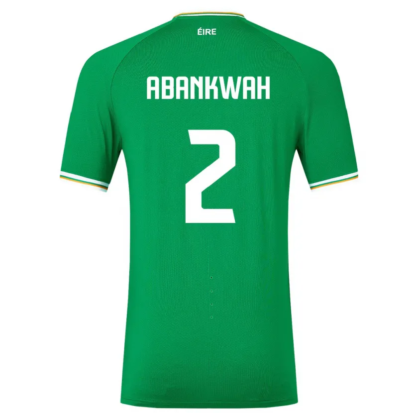 Danxen Niño Camiseta Irlanda James Abankwah #2 Verde 1ª Equipación 24-26 La Camisa México