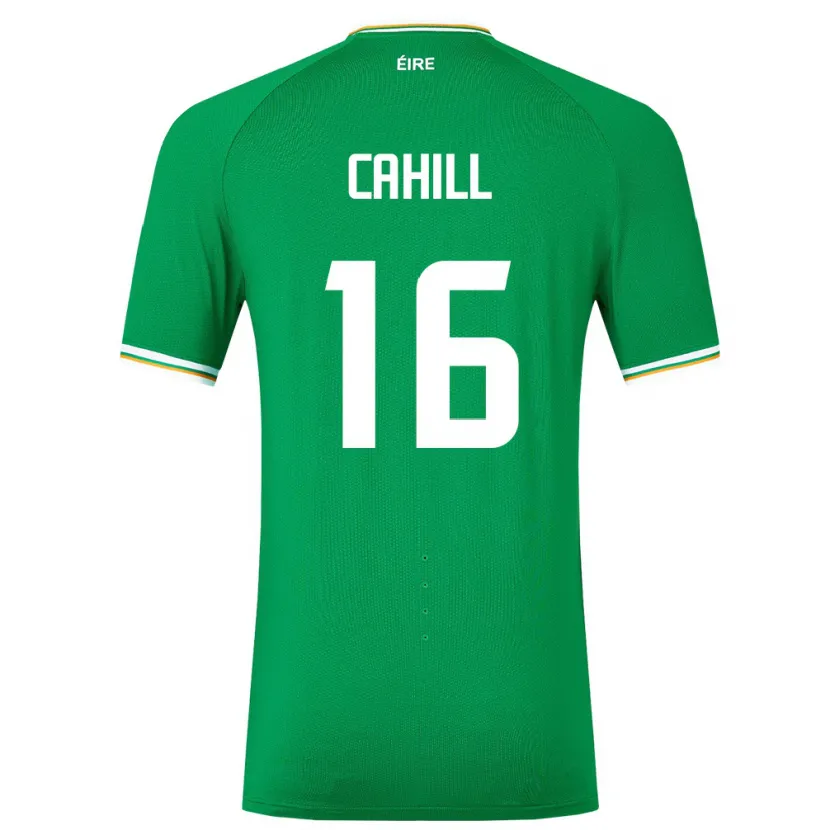 Danxen Niño Camiseta Irlanda Killian Cahill #16 Verde 1ª Equipación 24-26 La Camisa México