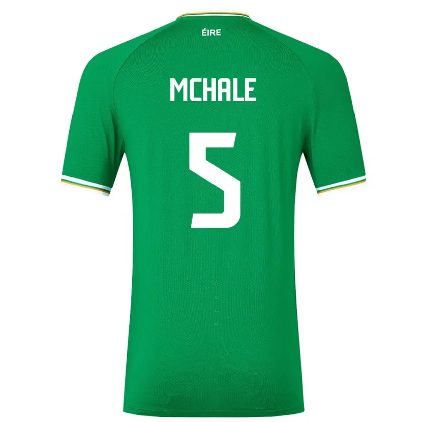 Danxen Niño Camiseta Irlanda Sean Mchale #5 Verde 1ª Equipación 24-26 La Camisa México