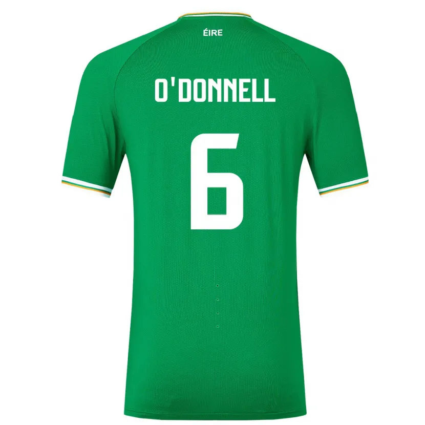 Danxen Niño Camiseta Irlanda Luke O'donnell #6 Verde 1ª Equipación 24-26 La Camisa México