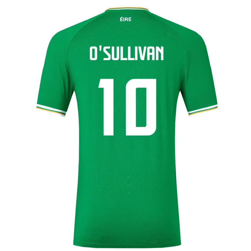 Danxen Niño Camiseta Irlanda Denise O'sullivan #10 Verde 1ª Equipación 24-26 La Camisa México