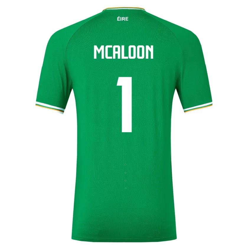 Danxen Niño Camiseta Irlanda Naoisha Mcaloon #1 Verde 1ª Equipación 24-26 La Camisa México