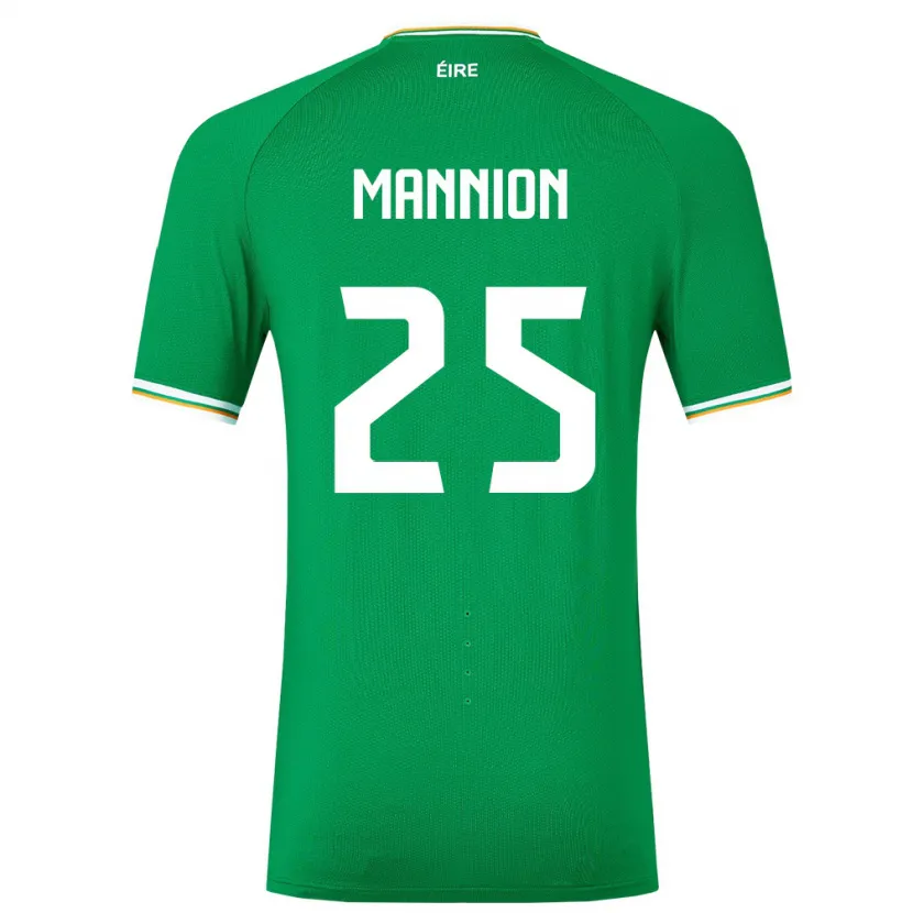 Danxen Niño Camiseta Irlanda Aoife Mannion #25 Verde 1ª Equipación 24-26 La Camisa México