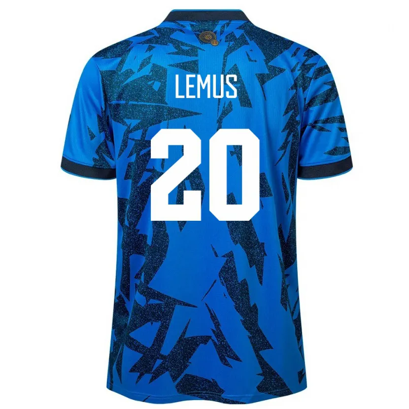 Danxen Niño Camiseta El Salvador Diego Lemus #20 Azul 1ª Equipación 24-26 La Camisa México