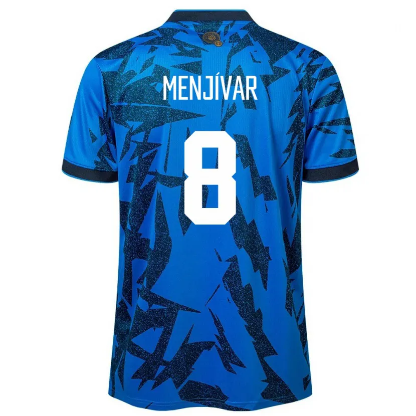 Danxen Niño Camiseta El Salvador Wálter Menjívar #8 Azul 1ª Equipación 24-26 La Camisa México
