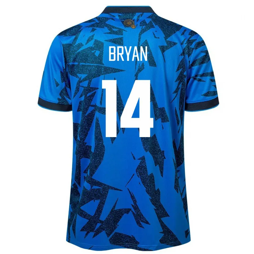Danxen Niño Camiseta El Salvador Bryan Vásquez #14 Azul 1ª Equipación 24-26 La Camisa México