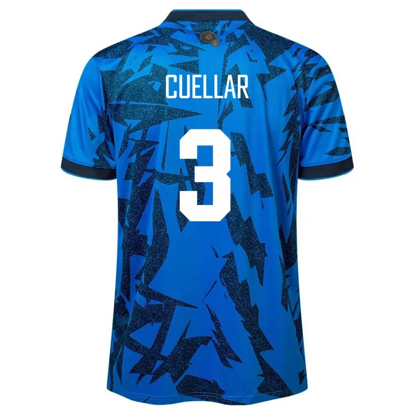 Danxen Niño Camiseta El Salvador Sarina Cuellar #3 Azul 1ª Equipación 24-26 La Camisa México
