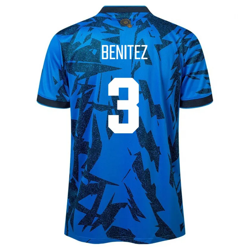 Danxen Niño Camiseta El Salvador Carolina Benitez #3 Azul 1ª Equipación 24-26 La Camisa México