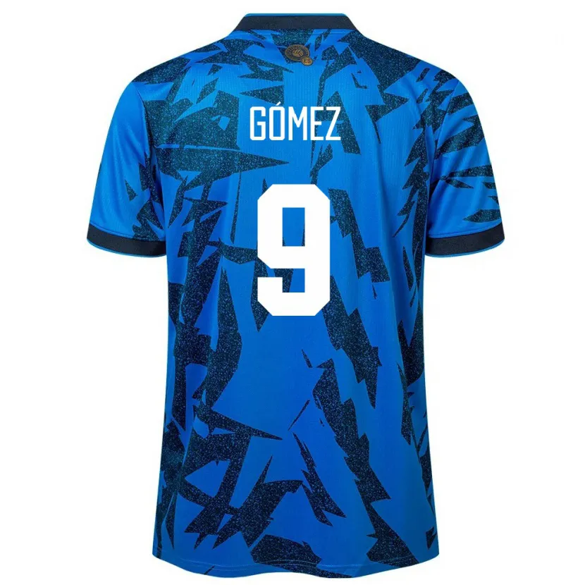 Danxen Niño Camiseta El Salvador Samaria Gómez #9 Azul 1ª Equipación 24-26 La Camisa México