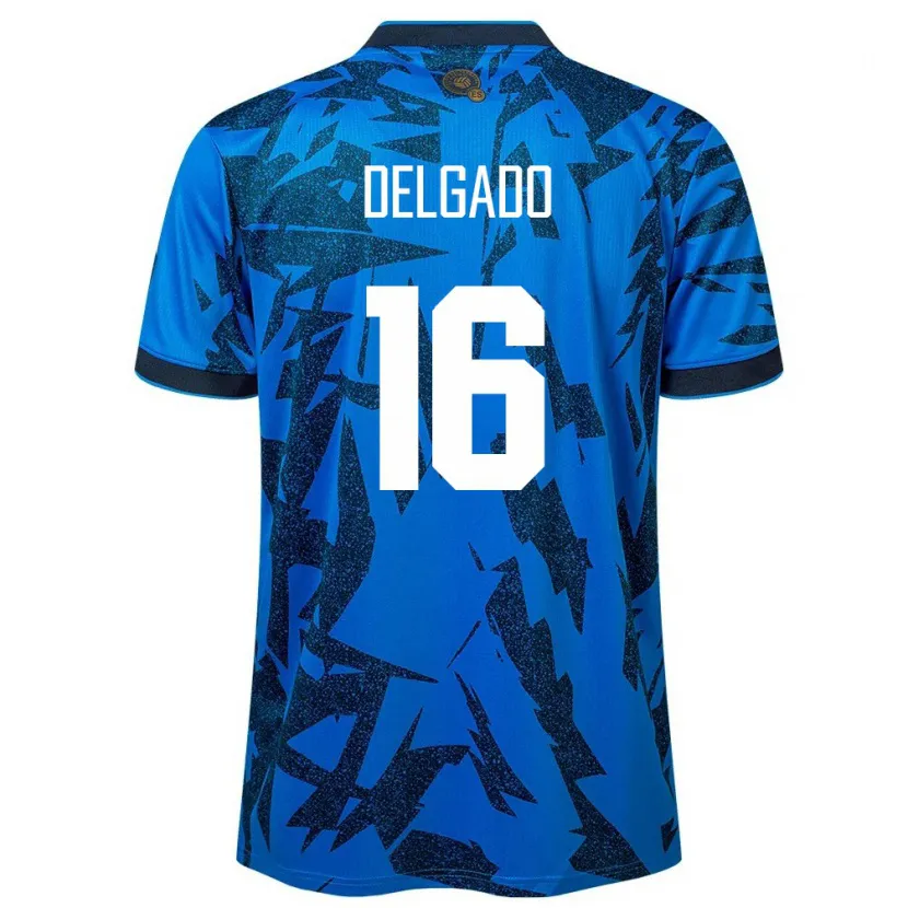 Danxen Niño Camiseta El Salvador Vasthy Delgado #16 Azul 1ª Equipación 24-26 La Camisa México