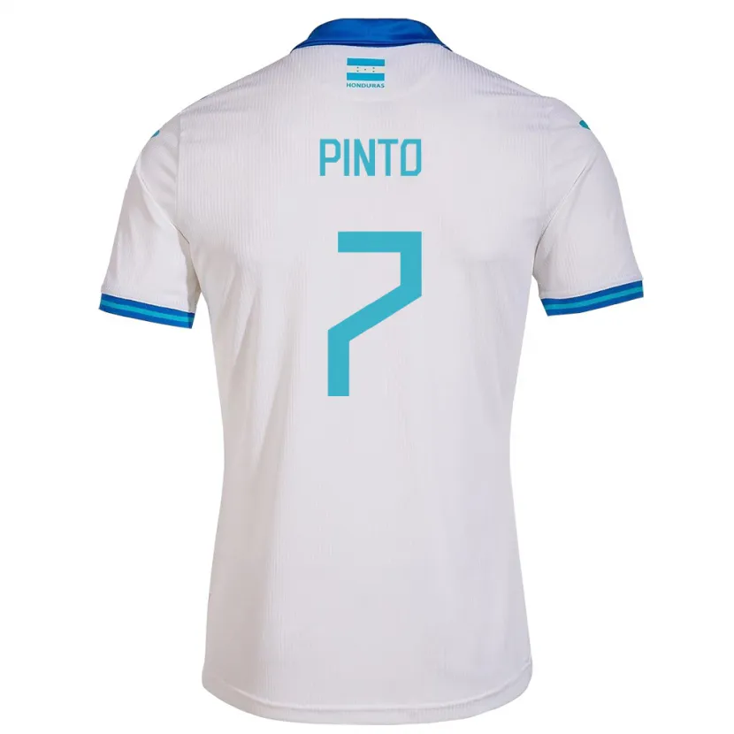 Danxen Niño Camiseta Honduras José Pinto #7 Blanco 1ª Equipación 24-26 La Camisa México