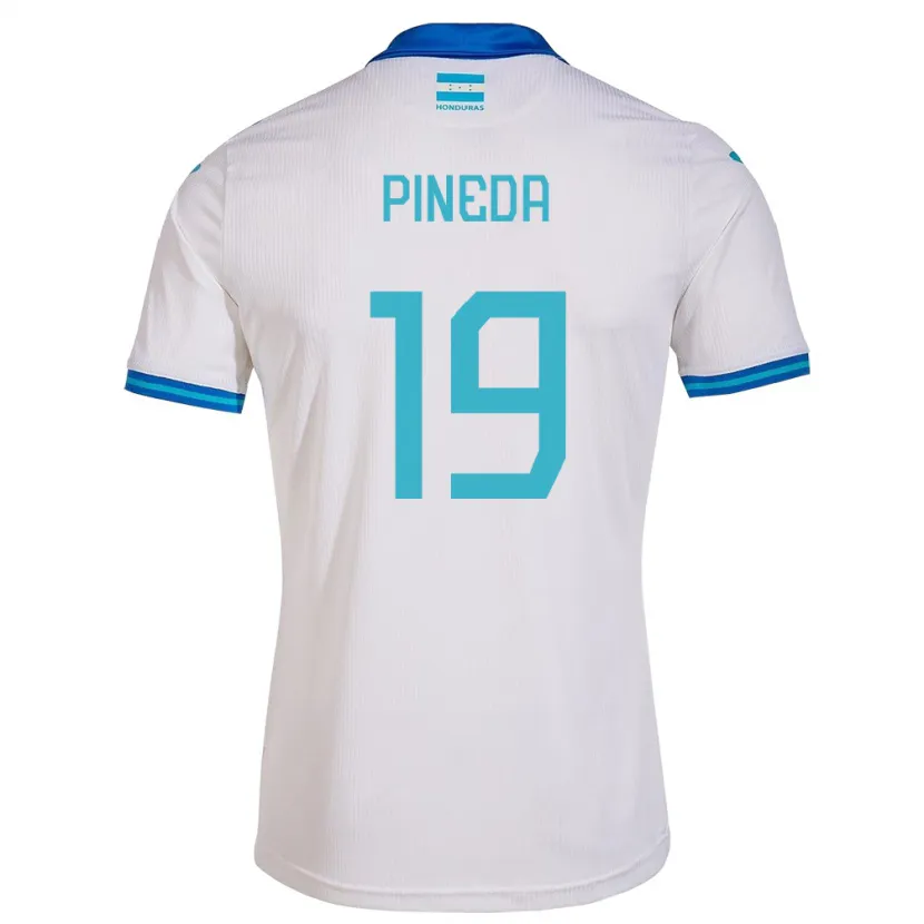 Danxen Niño Camiseta Honduras Carlos Pineda #19 Blanco 1ª Equipación 24-26 La Camisa México