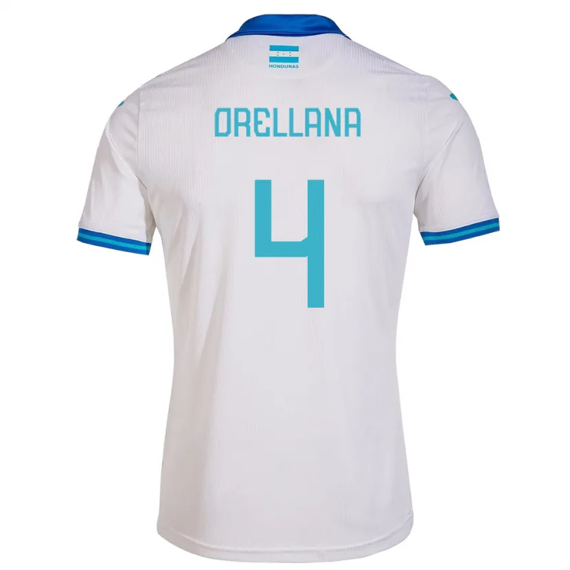 Danxen Niño Camiseta Honduras André Orellana #4 Blanco 1ª Equipación 24-26 La Camisa México