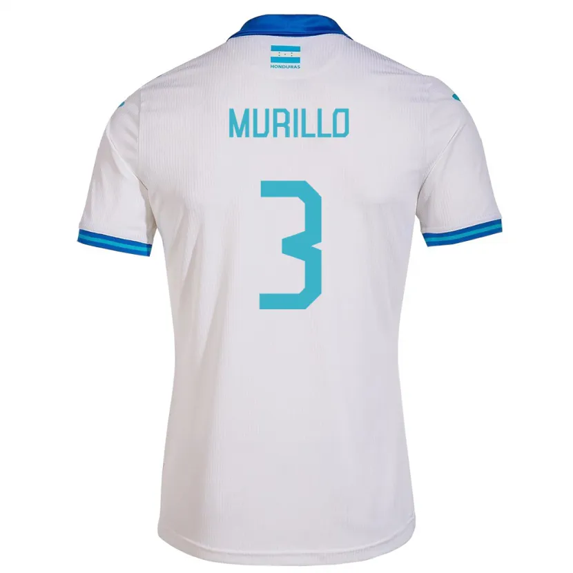 Danxen Niño Camiseta Honduras Bárbara Murillo #3 Blanco 1ª Equipación 24-26 La Camisa México